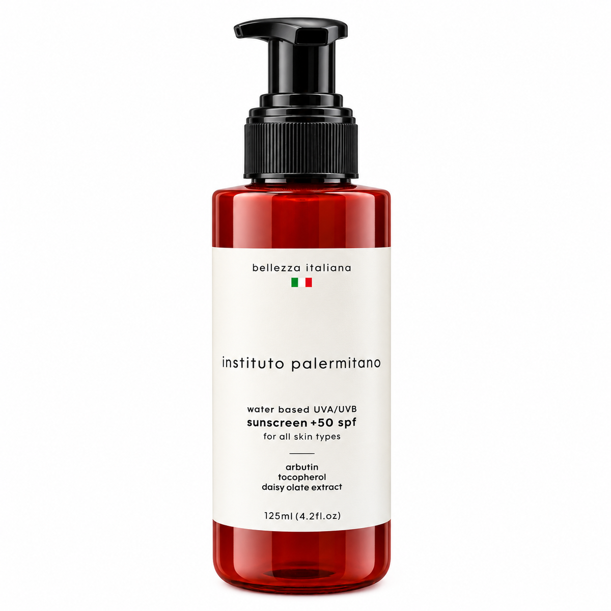instituto palermitano Water based UVA/UVB Sunscreen +50 SPF