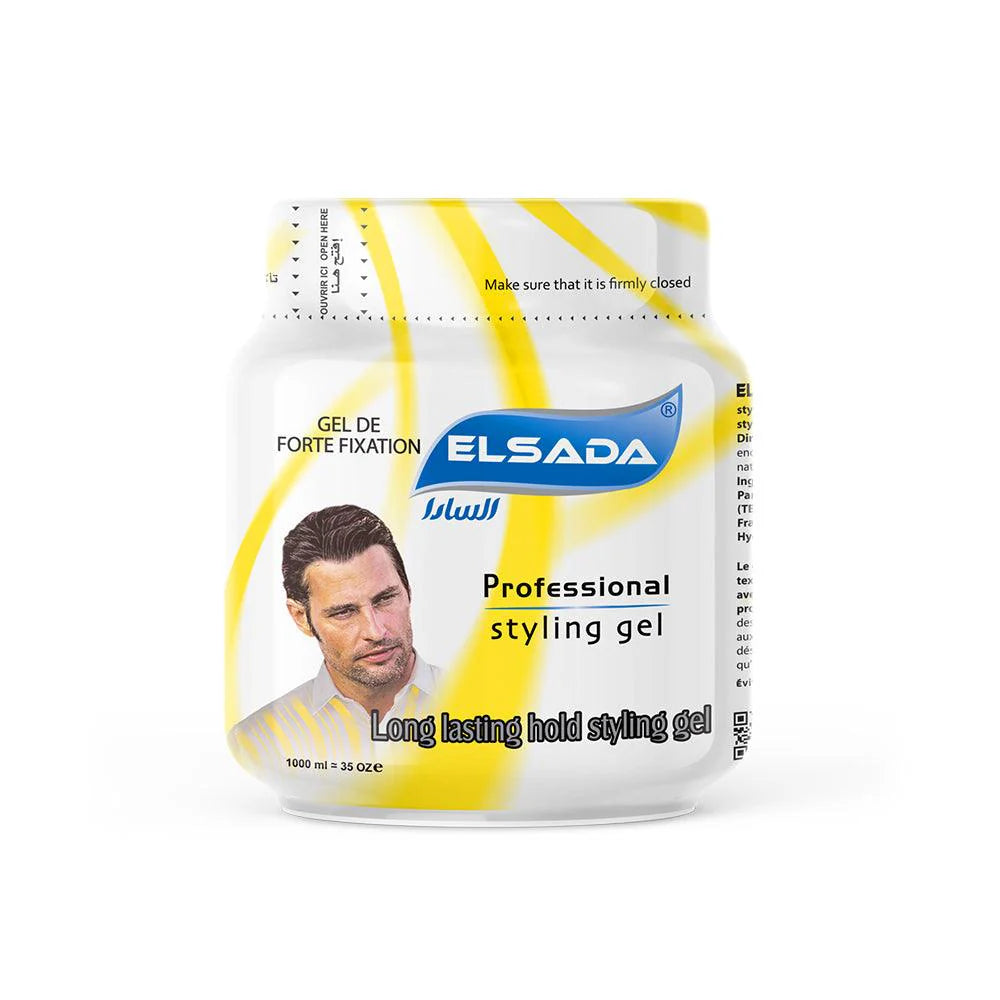 Elsada Professional Hair Styling Gel 1000 ml / Yellow