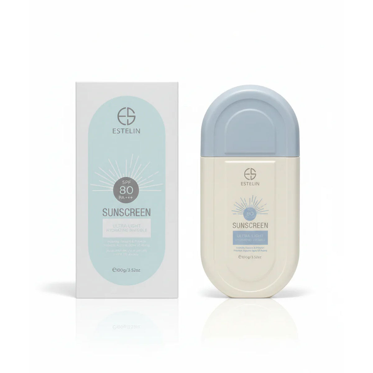ESTELIN ULTRA-LIGHT Hydrating Invisible Sunscreen SPF 80 - 100 gm