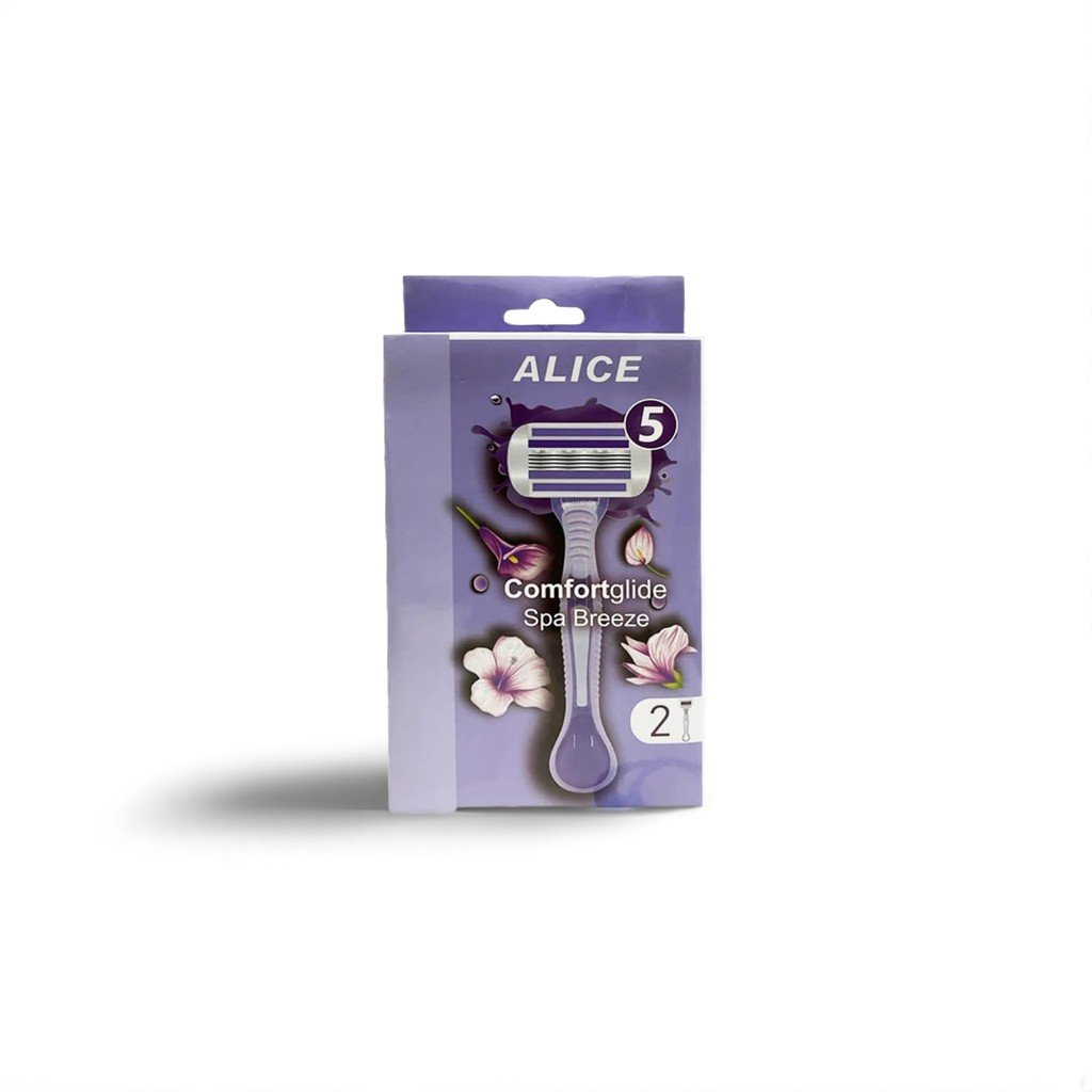 Alice Spa Breeze Comfort Glide Women's Razors Mauve 2 Handles (AS-04 ...