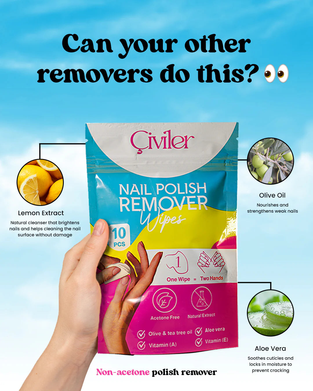 Civiler nail polish remover