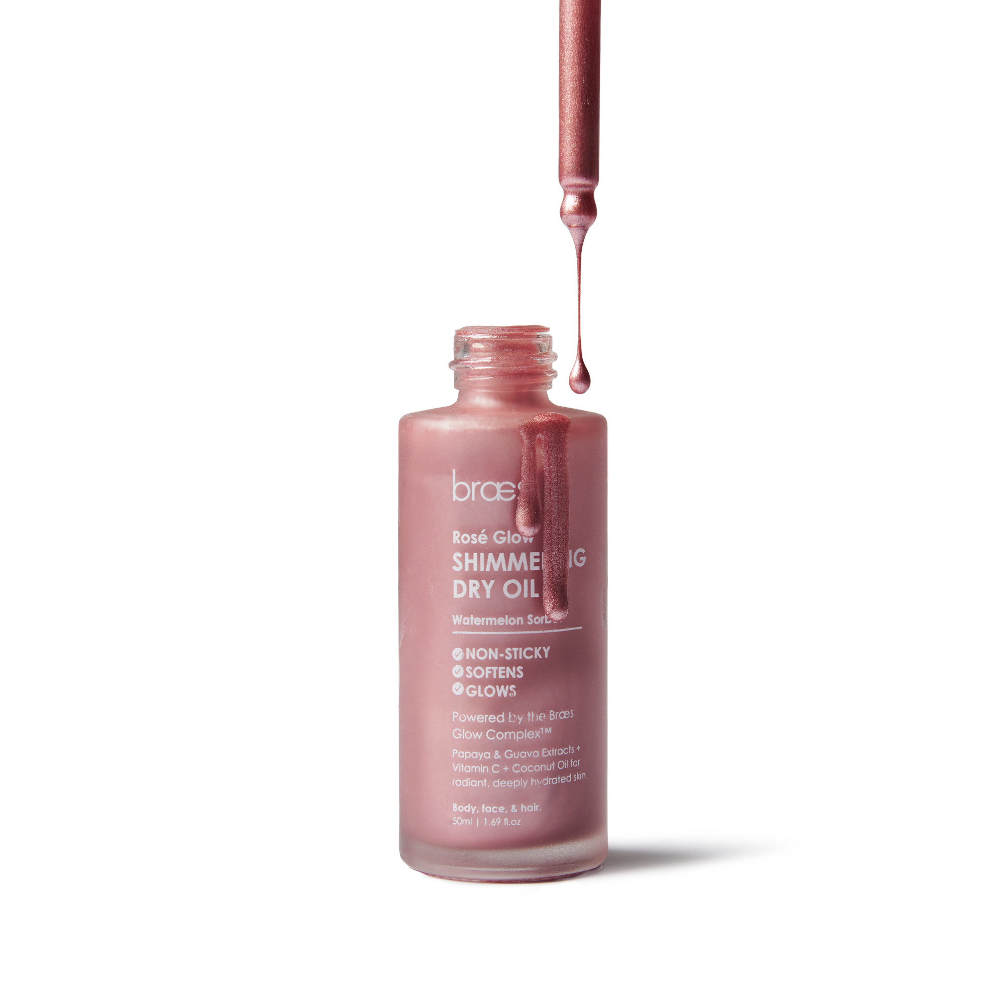 Braes ROSE GLOW SHIMMERING DRY OIL "50ml"