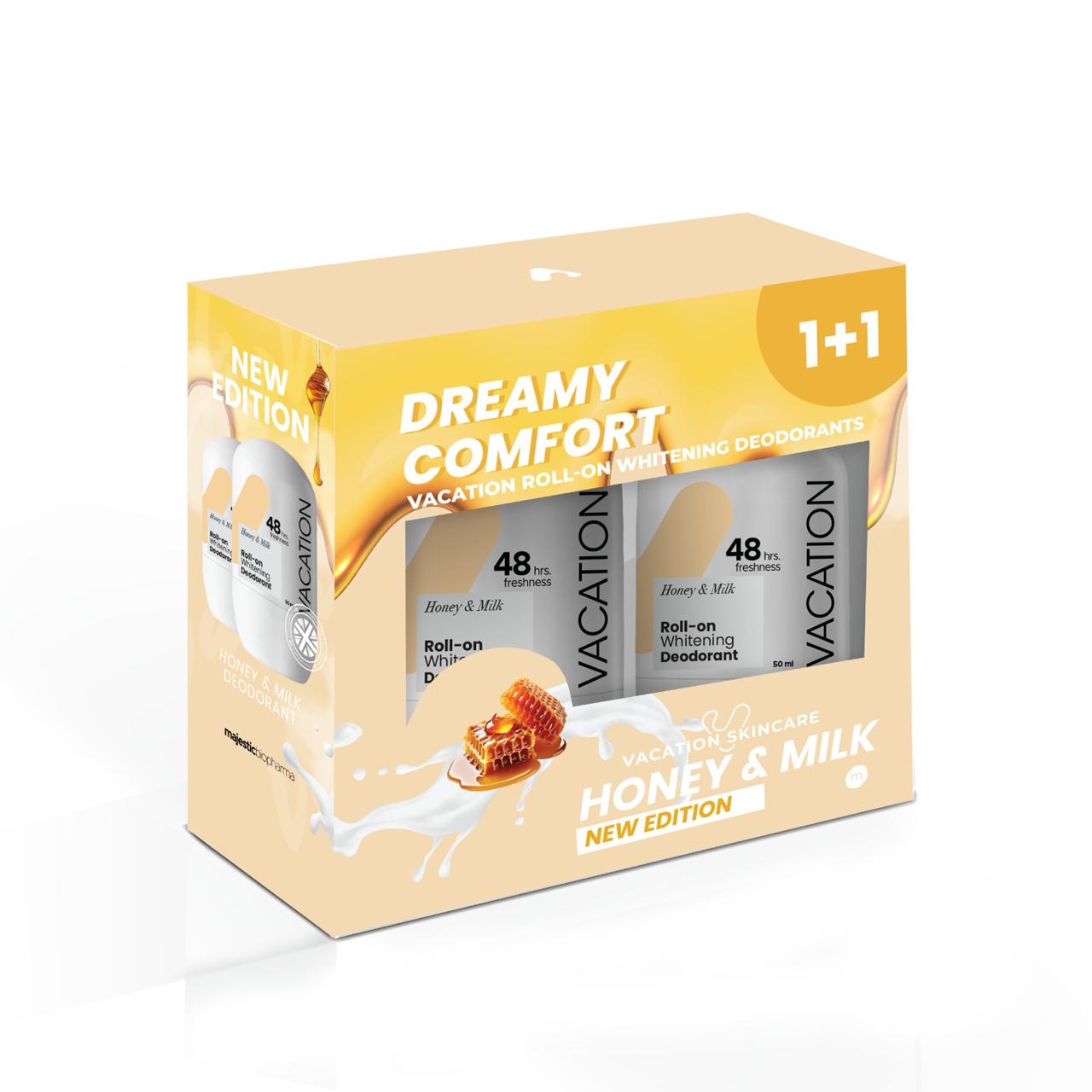 Vacation Deodorant prom pack Honey and Milk (1+1)