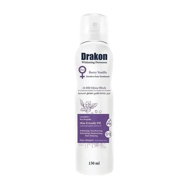 Drakon Whitening Deosense Berry Vanilla Senstive Zone Deodorant