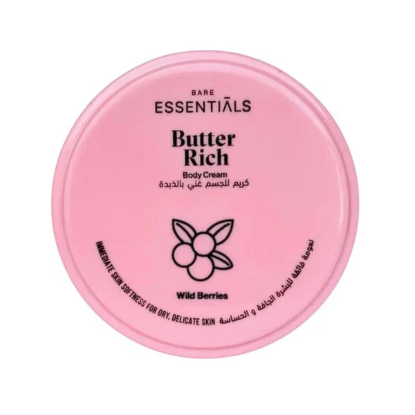 ESSENTIALS Butter Rich Body Cream - Strawberry Vanilla 125ML