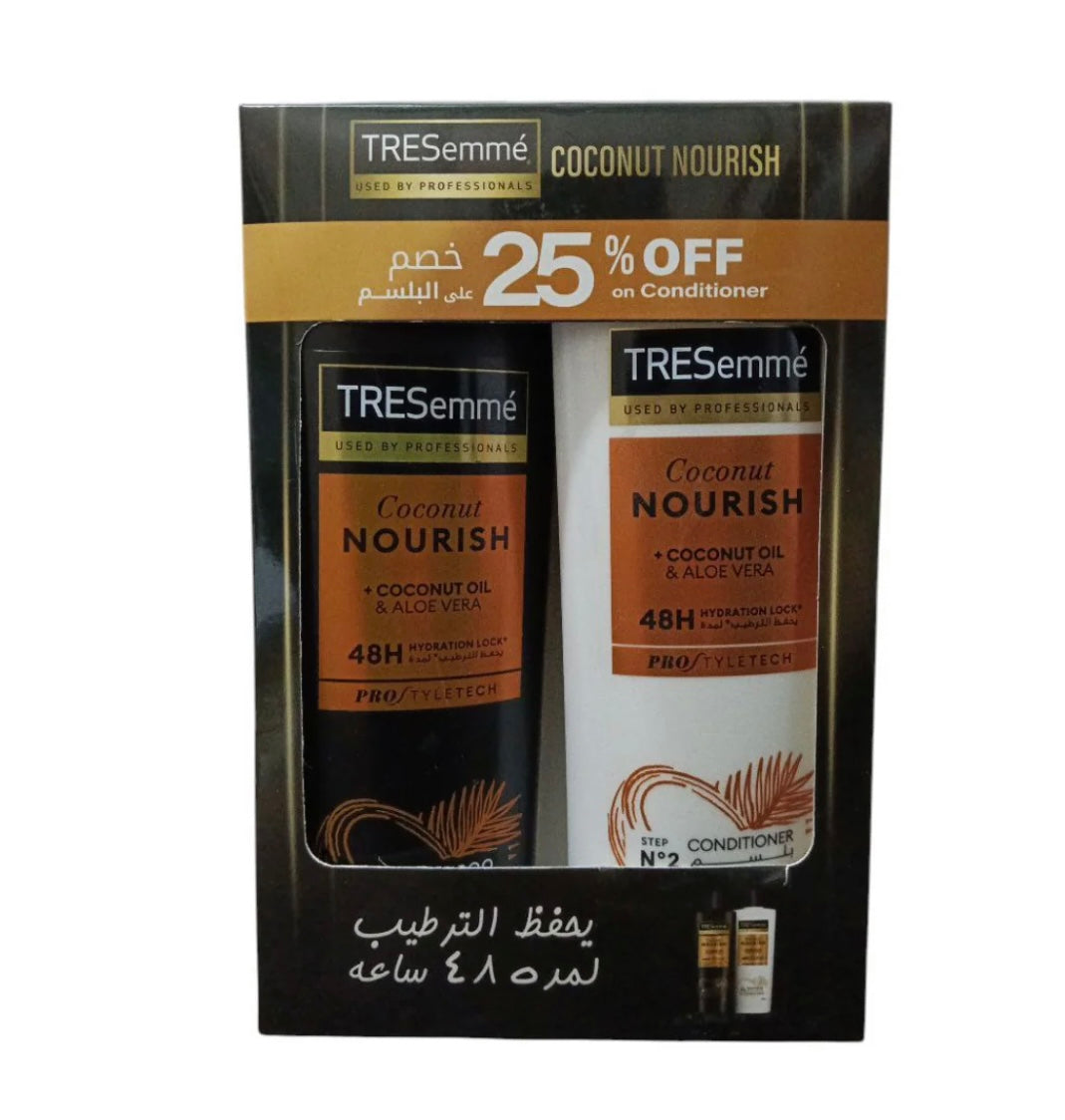 شامبو وبلسم تريسمي بجوز الهند المغذي بخصم 25%، 400 مل