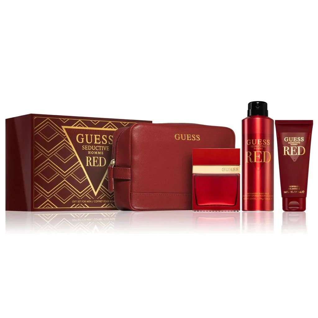 GUESS Seductive Homme Red for Men Gift Set 100ml