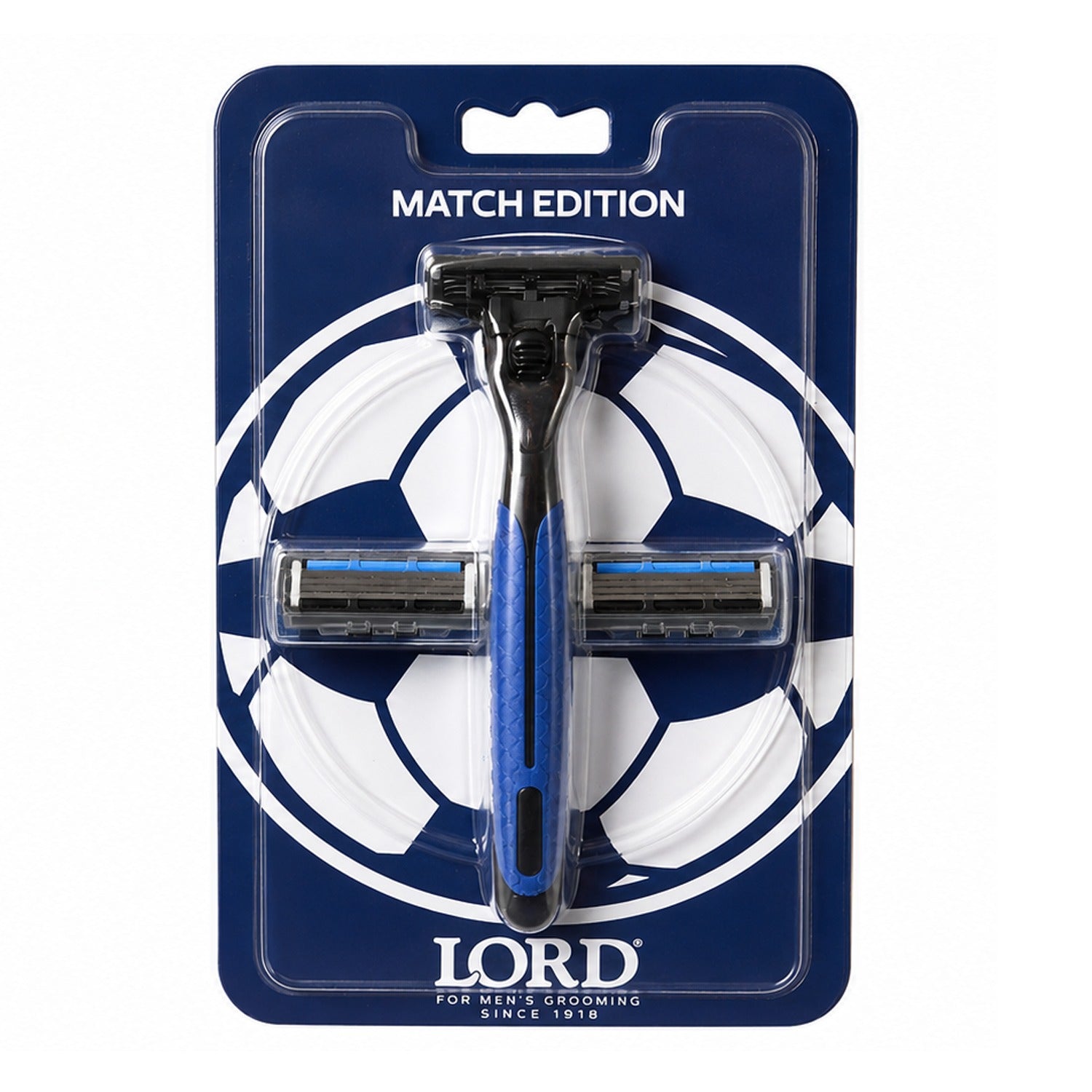 Lord Nebty 3 Blade Men’s Razor – Handle + 2 Triple-Blade Cartridges (MATCH EDITION)