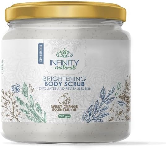 Infinity Natural Brightening Body Scrub Sweet Orange Essential Oil