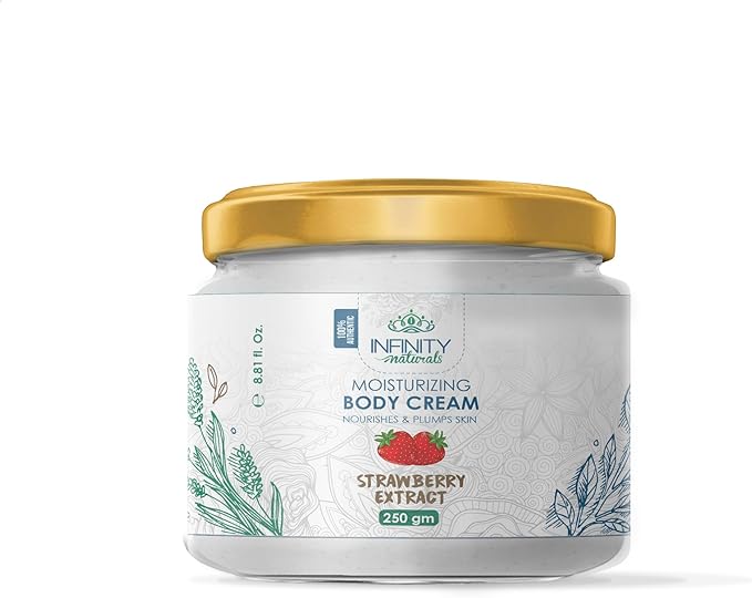Infinity Natural Moisturizing Body Cream Strawberry Extract 250 gm