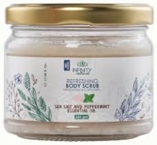 Infinity Natural Refreshing Body Scrub Sea Salt & Peppermint Essential Oil