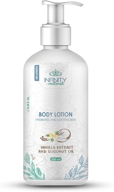 Infinity Naturals Body Lotion Vanilla Extract & Coconut oil 250 ml