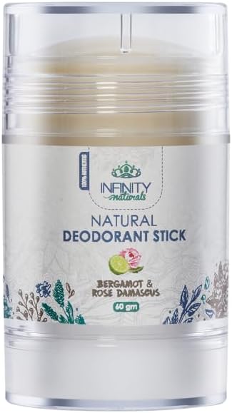 Infinity Naturals Deodorant Stick Bergamot & Rose Damascus 60 ml