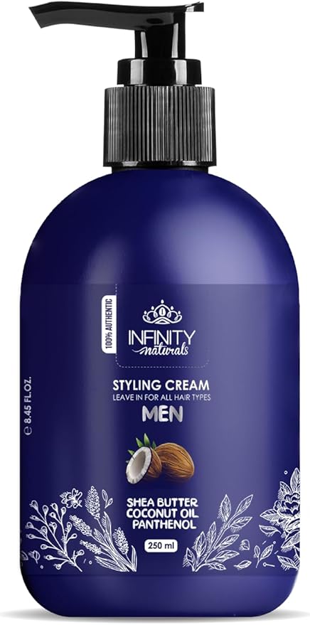 Infinity Naturals Styling Cream leave in for all hair type for Men 250 ml