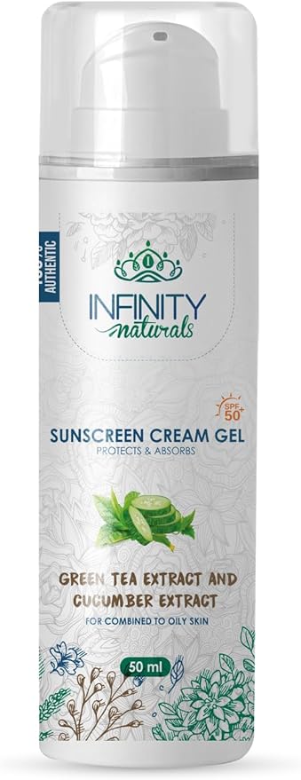 Infinity Naturals SunScreen Gel - SPF50+ Oily Skin 50 ml