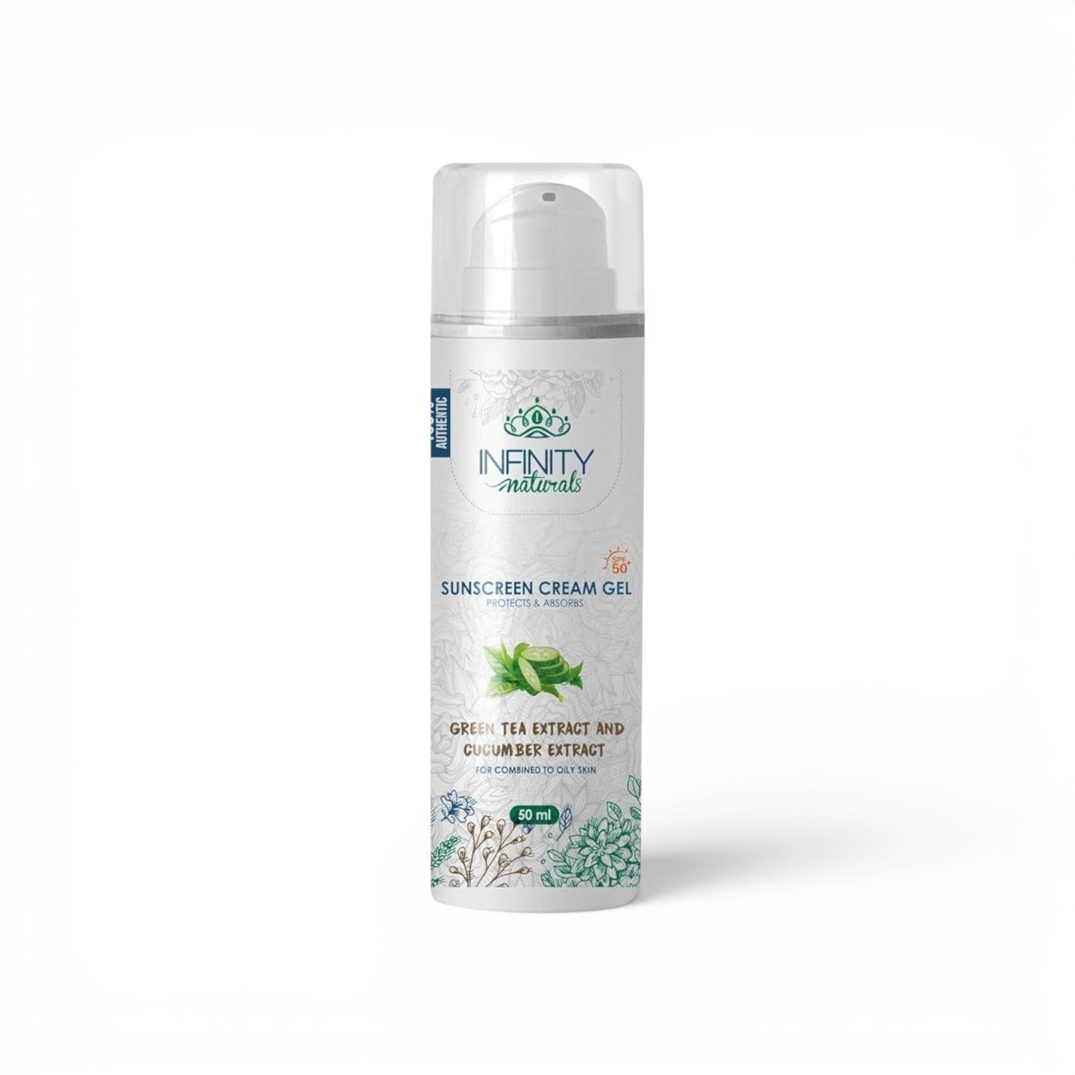 Infinity Naturals Sunscreen Spray - SPF50+ for all skin Types 200 ml