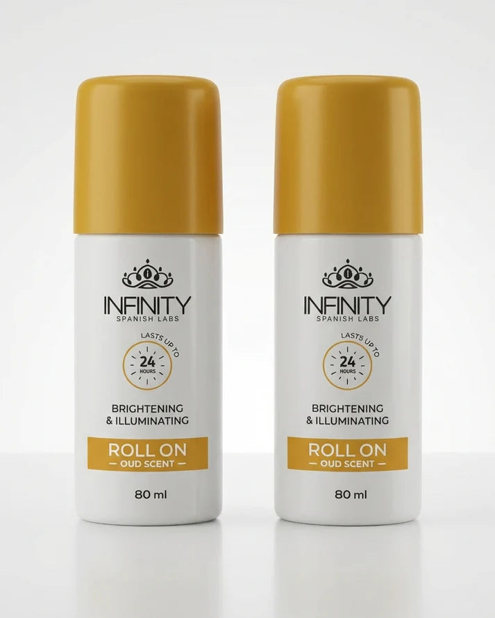 Infinity Spanish Labs 2 Items of Brightening & Illuminating Roll On - Oud scent Promo Pack 2 roll on\ 80 ml