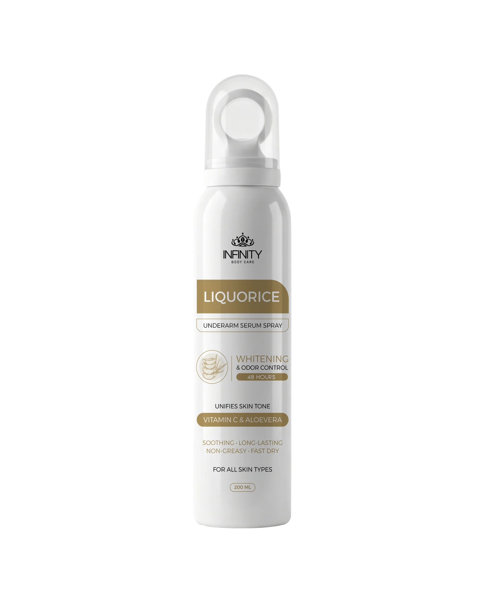 Infinity Underarm Serum Spray Liqourice & Aloe Vera 200 Ml