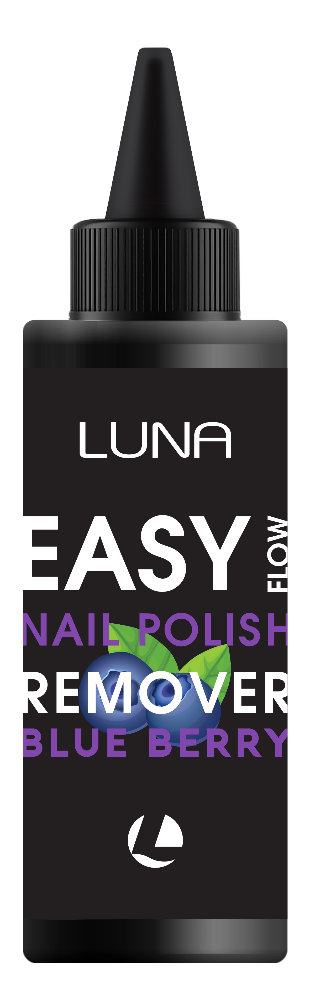 LUNA Easy Flow Nail Polish Remover- Blueberry 100 ml
