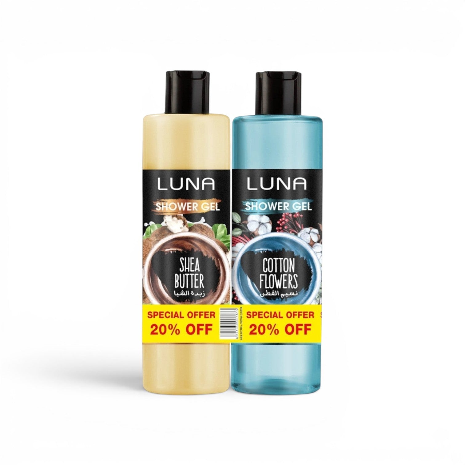 Shower Gel 500ml Shea + Cotton Flower - 20%Price OFF