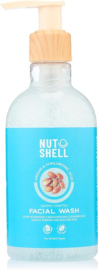 Nutshell argan & hyalurinic acid facial wash
