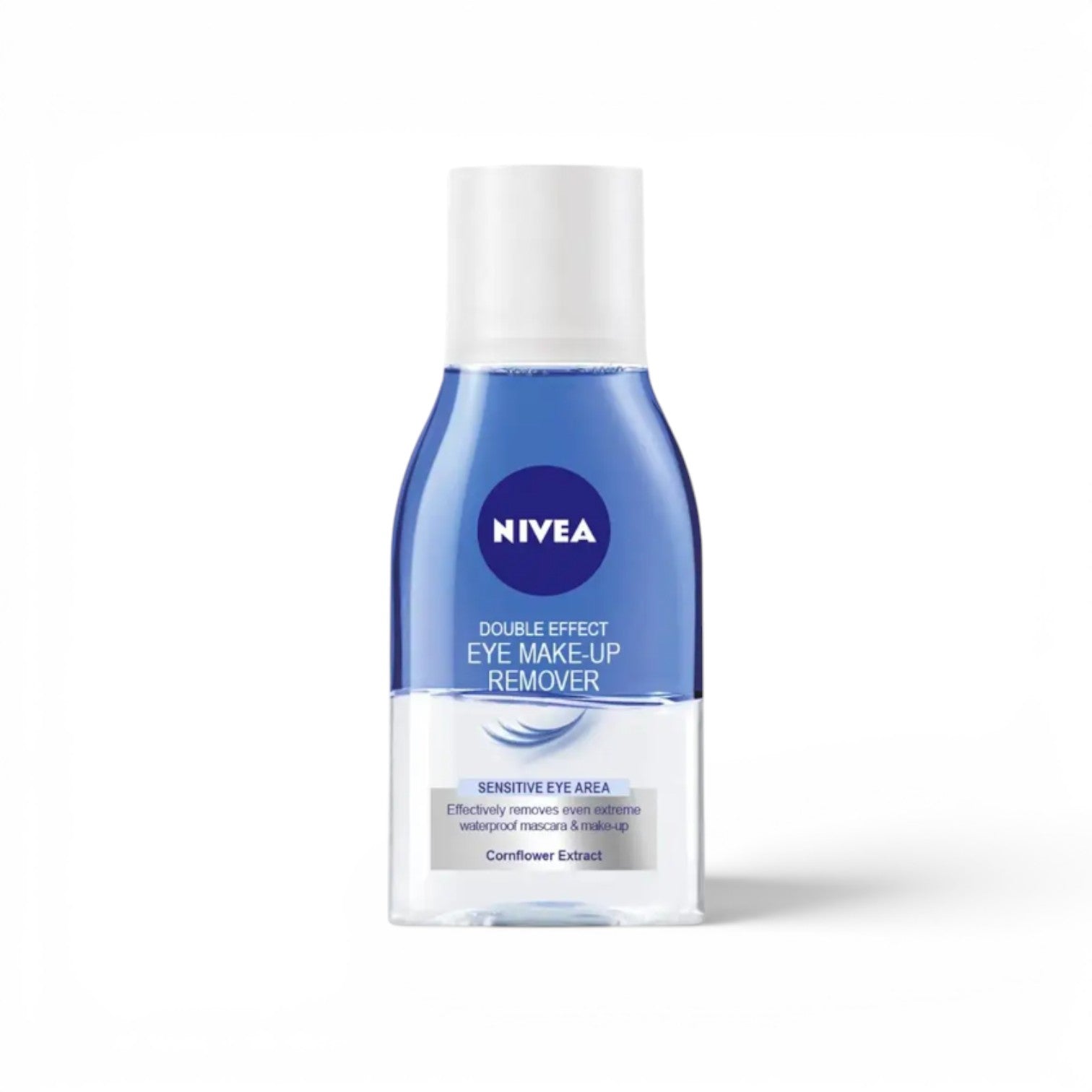 NIVEA Eye Makeup Remover, Double Effect Sensitive Lashes Protection, 125ml