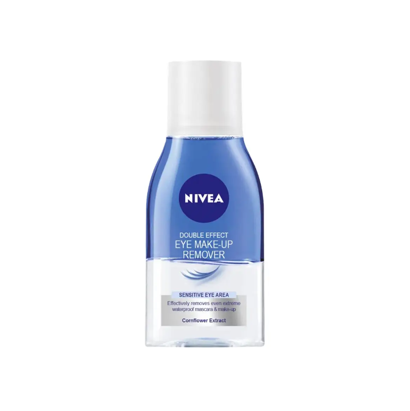 NIVEA Eye Makeup Remover, Double Effect Sensitive Lashes Protection, 125ml