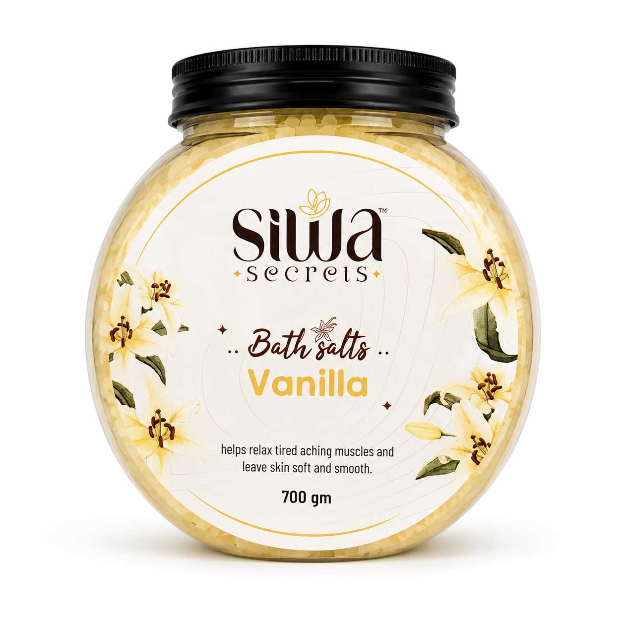 Siwa secrets bath salts vanilla 700 gm