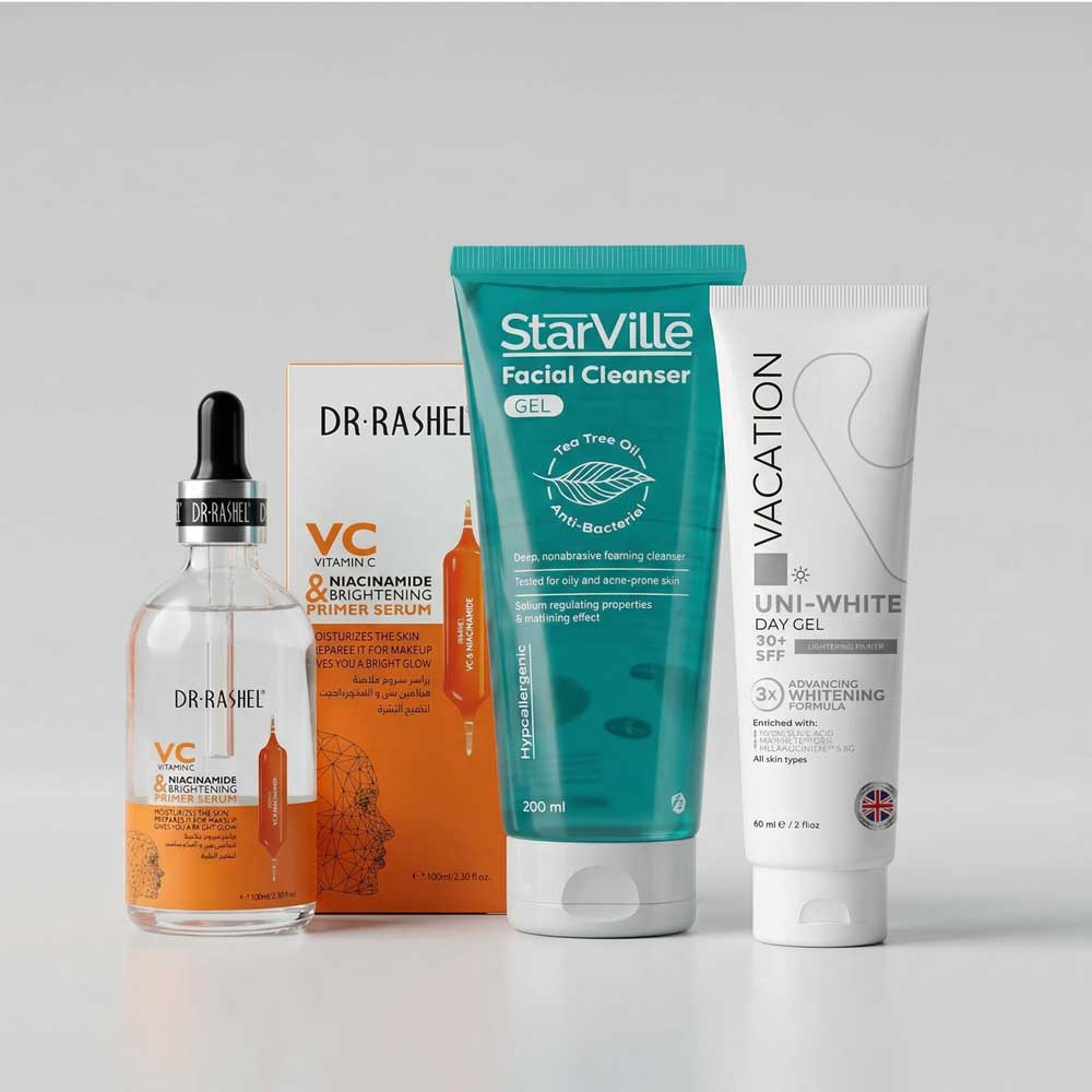 بشرة صافية في 3 خطوات