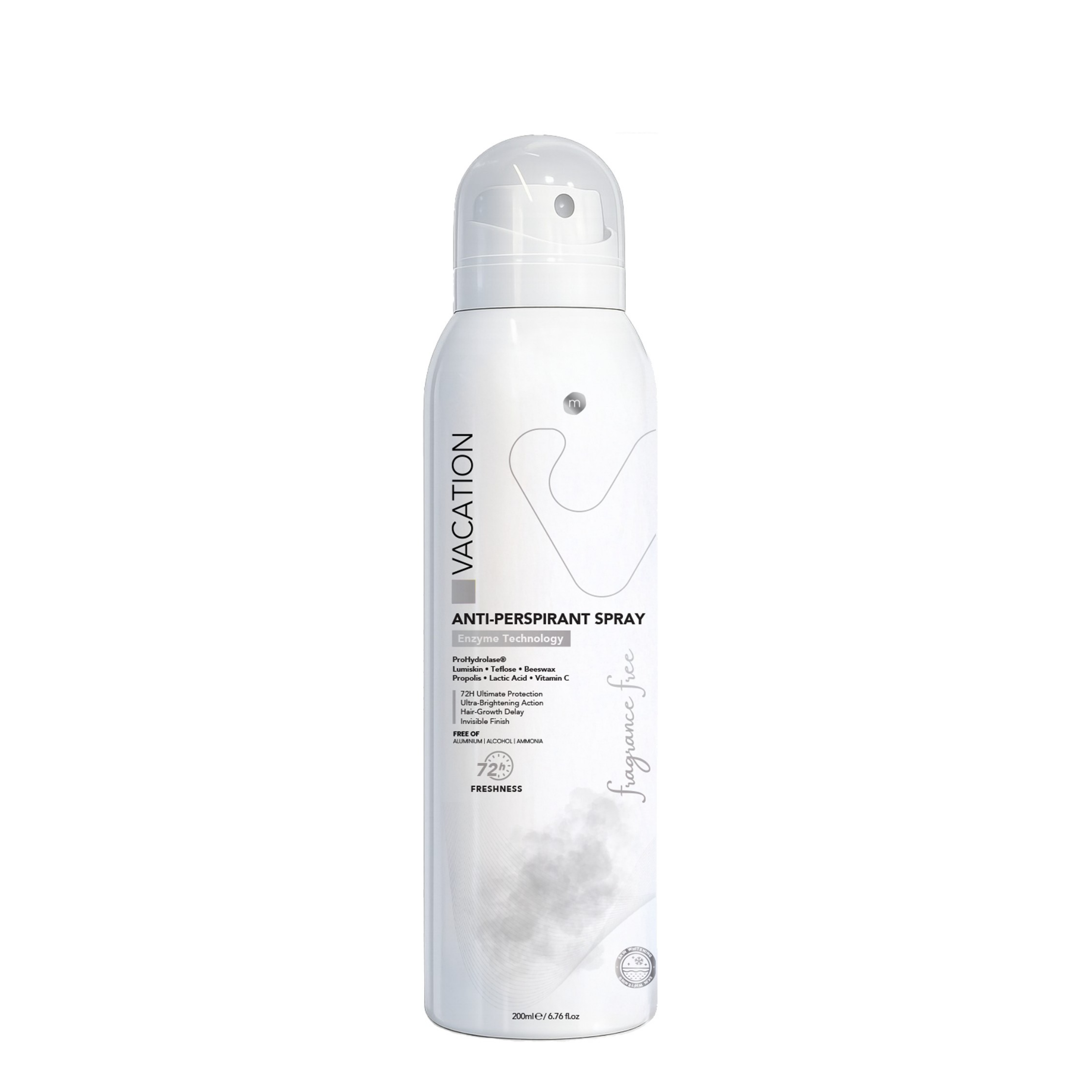 Vacation Antiperspirant Fragrance Free 200 ml