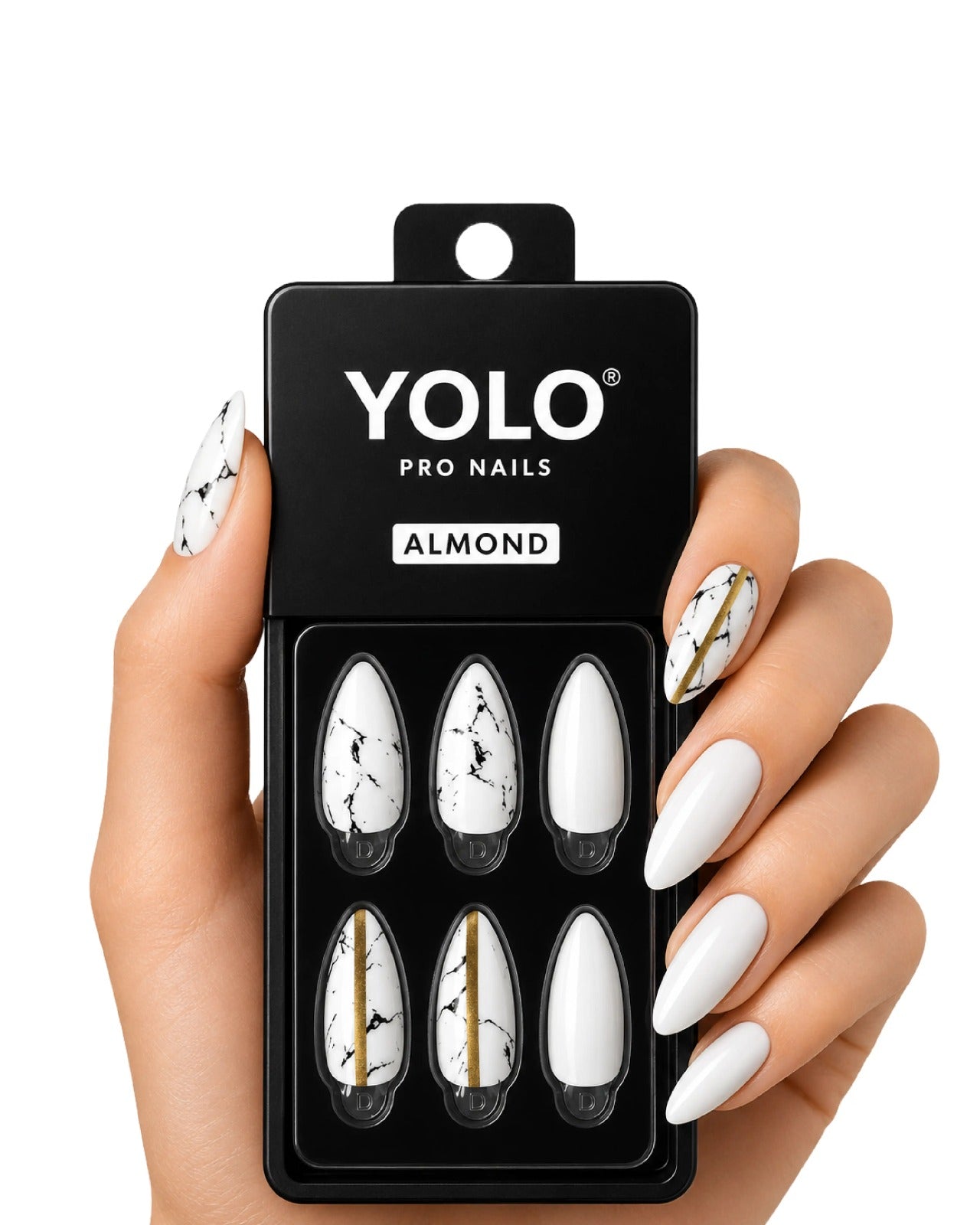 Yolo Pro Fake Nails - A-110 Granite