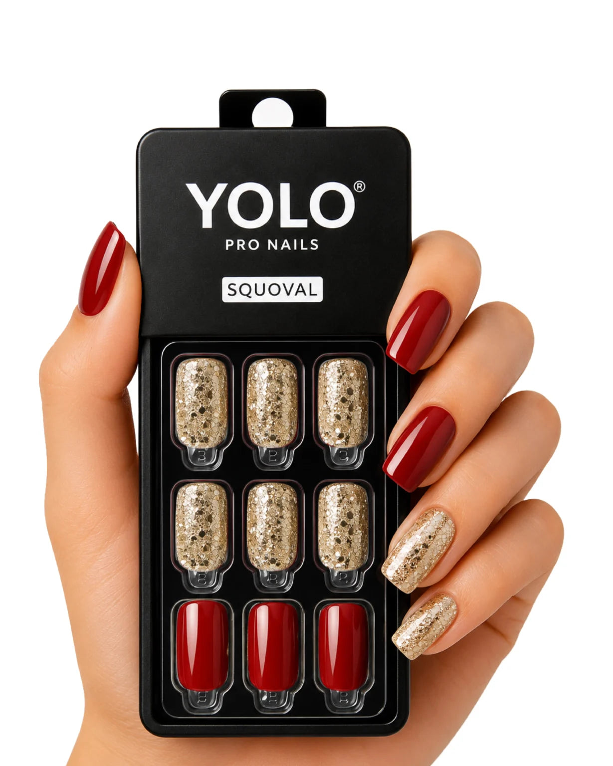 Yolo Pro Fake Nails - SS-102 Lava