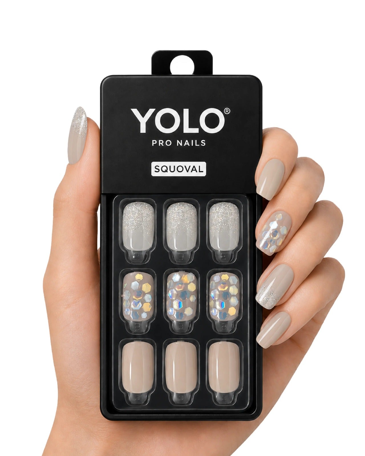 Yolo Pro Fake Nails - SS-134 Golden Hour