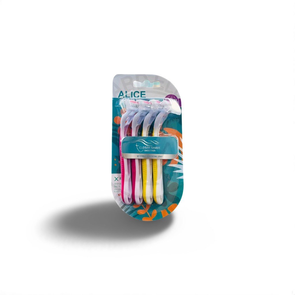 Alice Pure 3 Triple Blade And Aloe Vera Lubrastrip Women's Razor Ultra ...