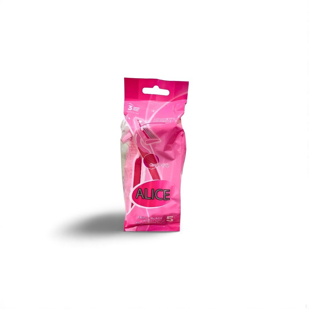 Alice Razor Qatar Alice Razor For Women Comfort Grip Triple Blade Disposable Razors With ...