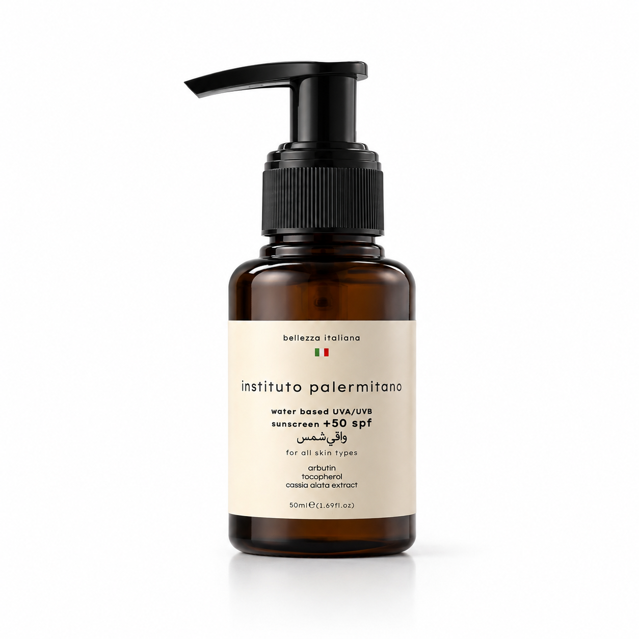 instituto palermitano Water based UVA/UVB Sunscreen +50 SPF