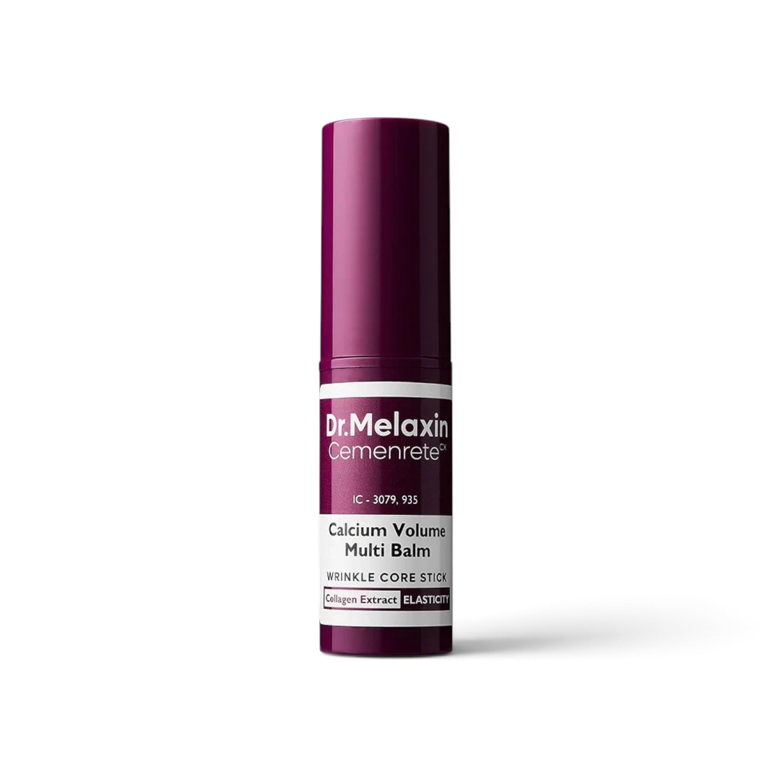 likemoon.shop DR.MELAXIN Calcium Volume Multi Balm in a purple twist-up stick for skin elasticity and wrinkle care