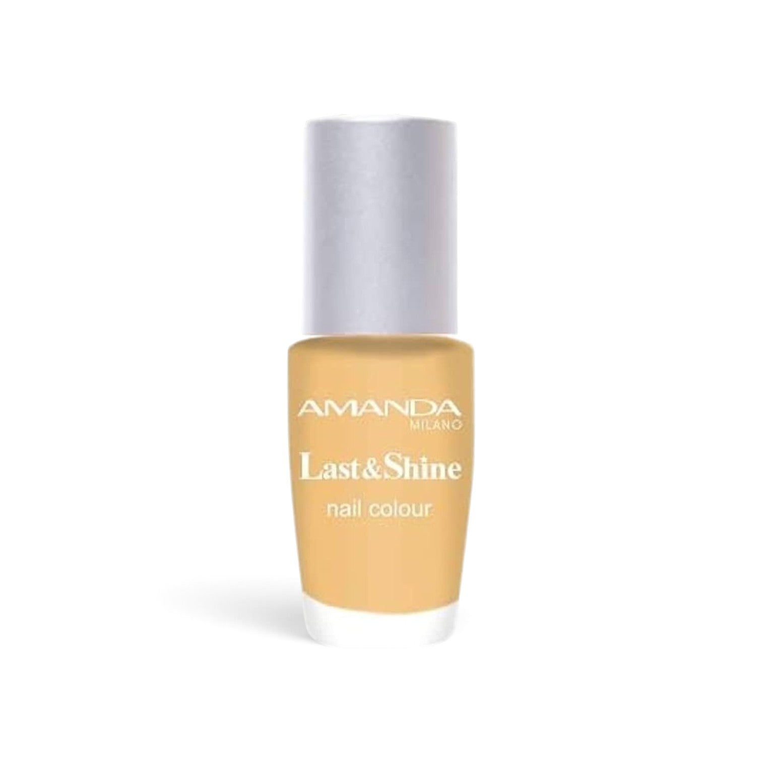 likemoon.shop Last & Shine nail polish in shade 484, a soft beige cream color in a glass bottle with silver cap.