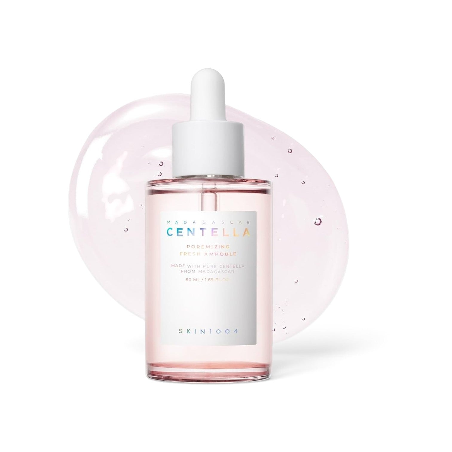 likemoon.shop SKIN1004 Madagascar Centella Poremizing Fresh Ampoule in a clear glass bottle with a dropper