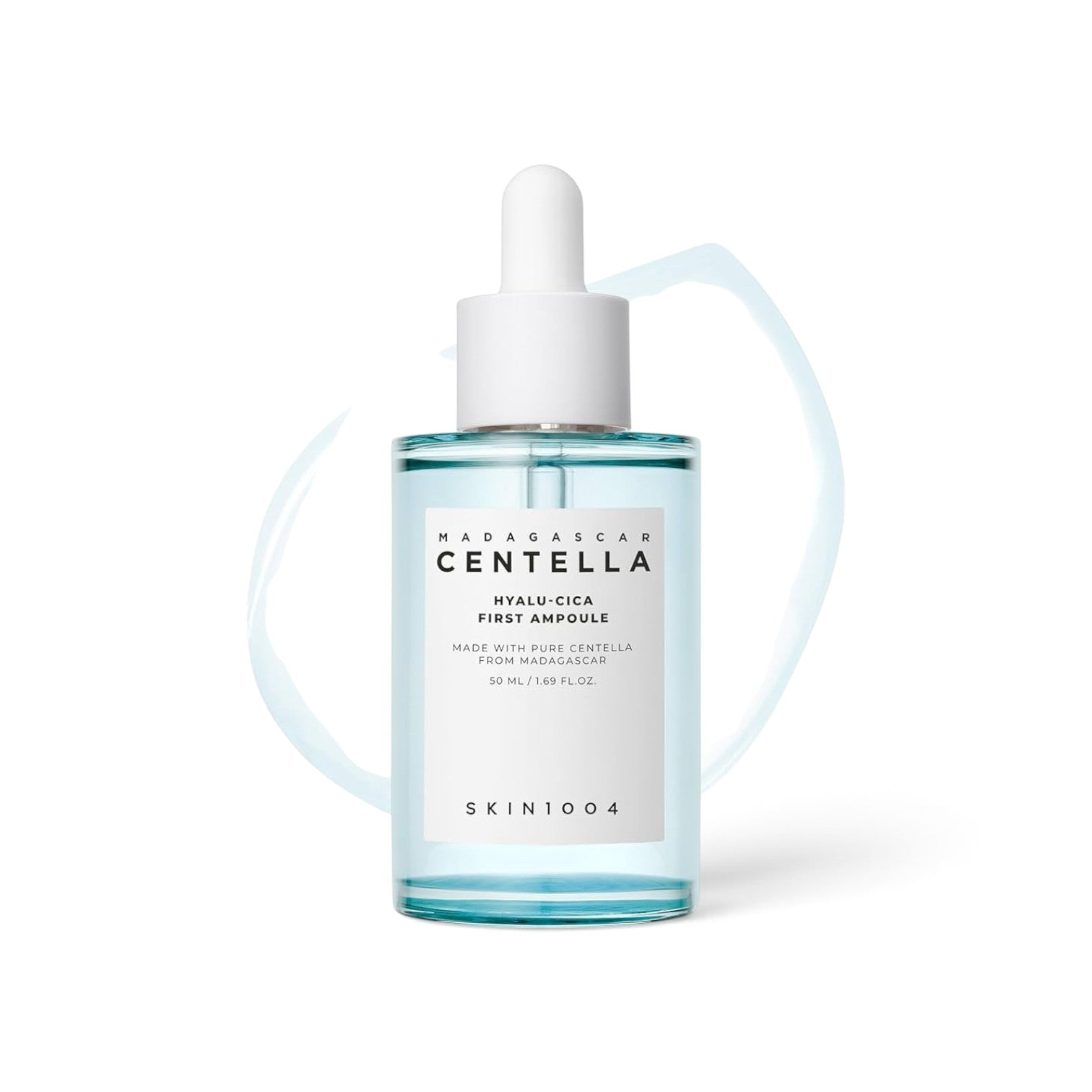 likemoon.shop SKIN1004 Madagascar Centella Hyalu-Cica First Ampoule 50ml in a clear glass dropper bottle