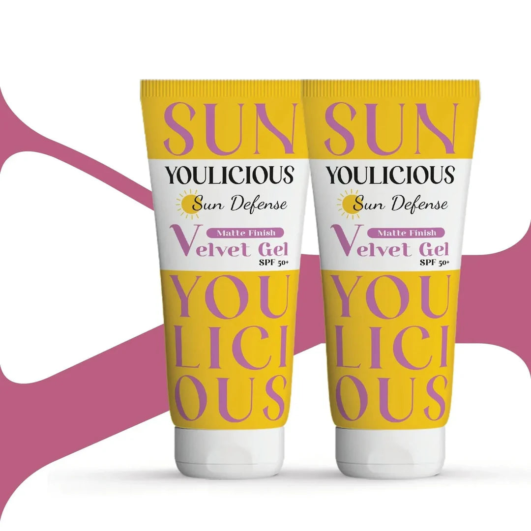 كريم الحماية من الشمس Youlicious Sunscreen Velvet Gel SPF 50+ 1+1