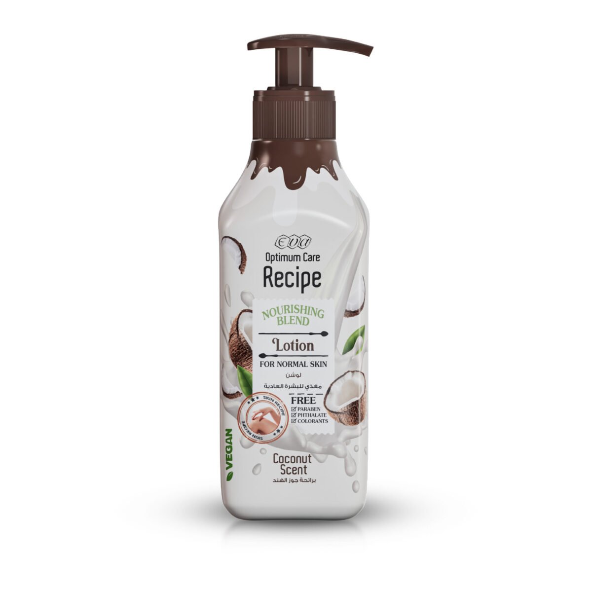 Eva Optimum Care Recipe Nourishing Blend Lotion For Normal Skin - Coconut Scent 370 Ml - Image 1