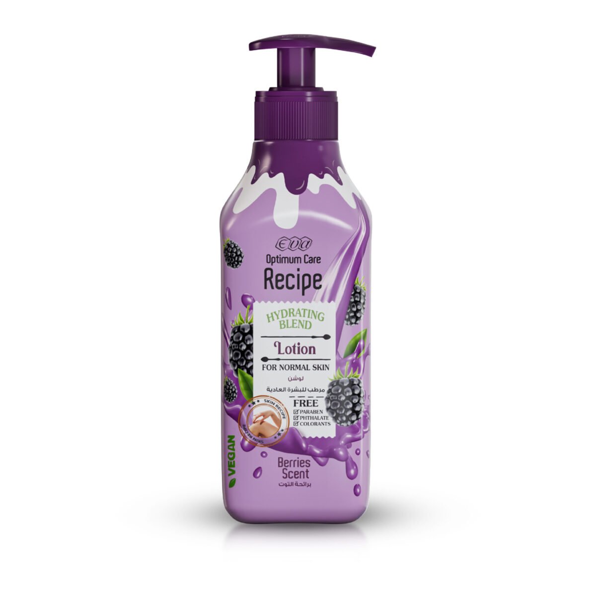 Eva Optimum Care Recipe Hydrating Blend Lotion For Normal Skin - Berries Scent 370 Ml - Image 1