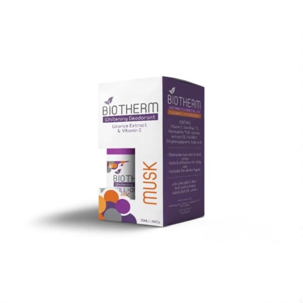 Biotherm Whitening Roll On Musk -50 ml 1+1 Offer